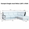 Canapé relax maxi dangle Megeve dimensions