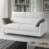 Canapé convertible Cuir Blanc Anna