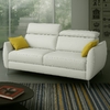 Canapé convertible cuir blanc Emma