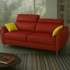 Canapé convertible cuir rouge Emma