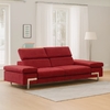 Canape-relax-3-places-Garnier-microfibre-rouge