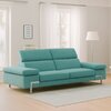 Canape-relax-3-places-Garnier-microfibre-verte