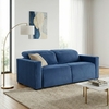 Canape-relax-convertible-Omega-microfibre-bleue