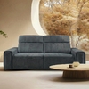 Canapé-convertible-relax-brest-microfibre-grise