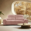Canapé-convertible-relax-brest-microfibre-rose