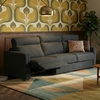 Canapé-convertible-relax-pise-tissu-noir