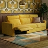 Canapé-convertible-relax-pise-microfibre-jaune