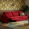 Canapé-convertible-relax-pise-microfibre-rouge