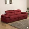 Canape-relax-nantes-microfibre-rouge