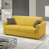 canape-convertible-Quebec-cuir-jaune
