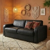Canape-convertible-Bordeaux-cuir-noir