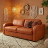 Canape-convertible-Bordeaux-cuir-caramel