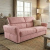 Canapé-convertible-rapido-tignes-microfibre-rose