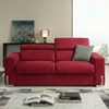 Canapé-microfibre-rouge-convertible-Versailles