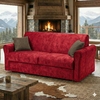 canape-convertible-Quebec-velours-rouge