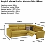 Angle droite couchage 140 convertible rapido et relax pise dimensions