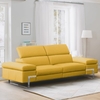 Canape relax 3 places cuir jaune Garnier