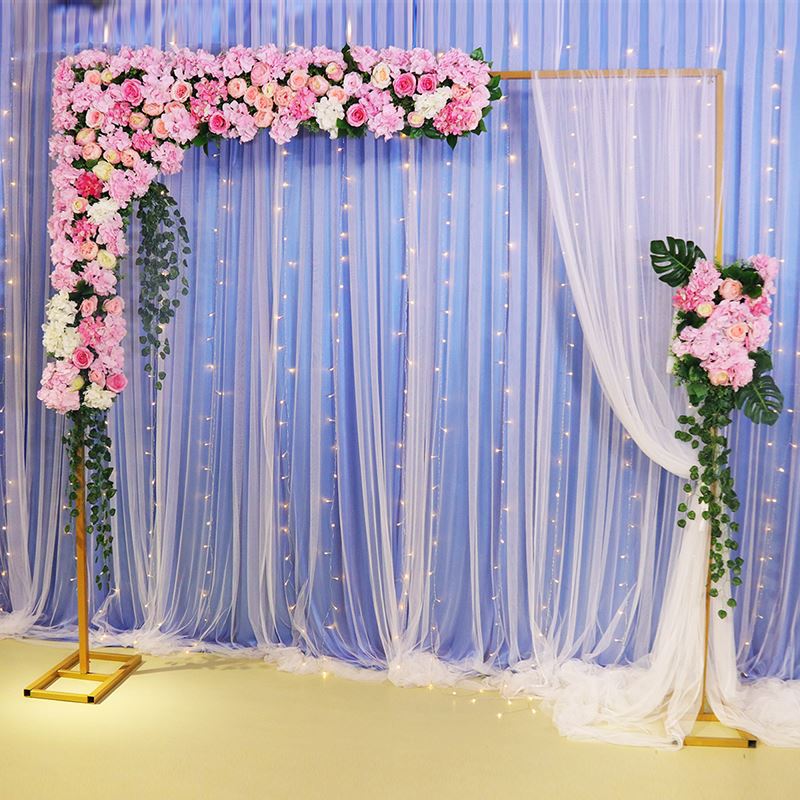 Location cadre de fond de scène de mariage en fer forgé, support à fleurs décoratif personnalisé