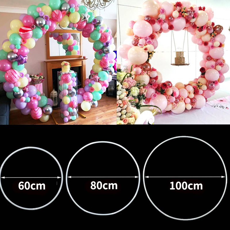 Location arc de ballon rond 60/80/100cm décoration de fête d&#39;anniversaire  anniversaire mariage
