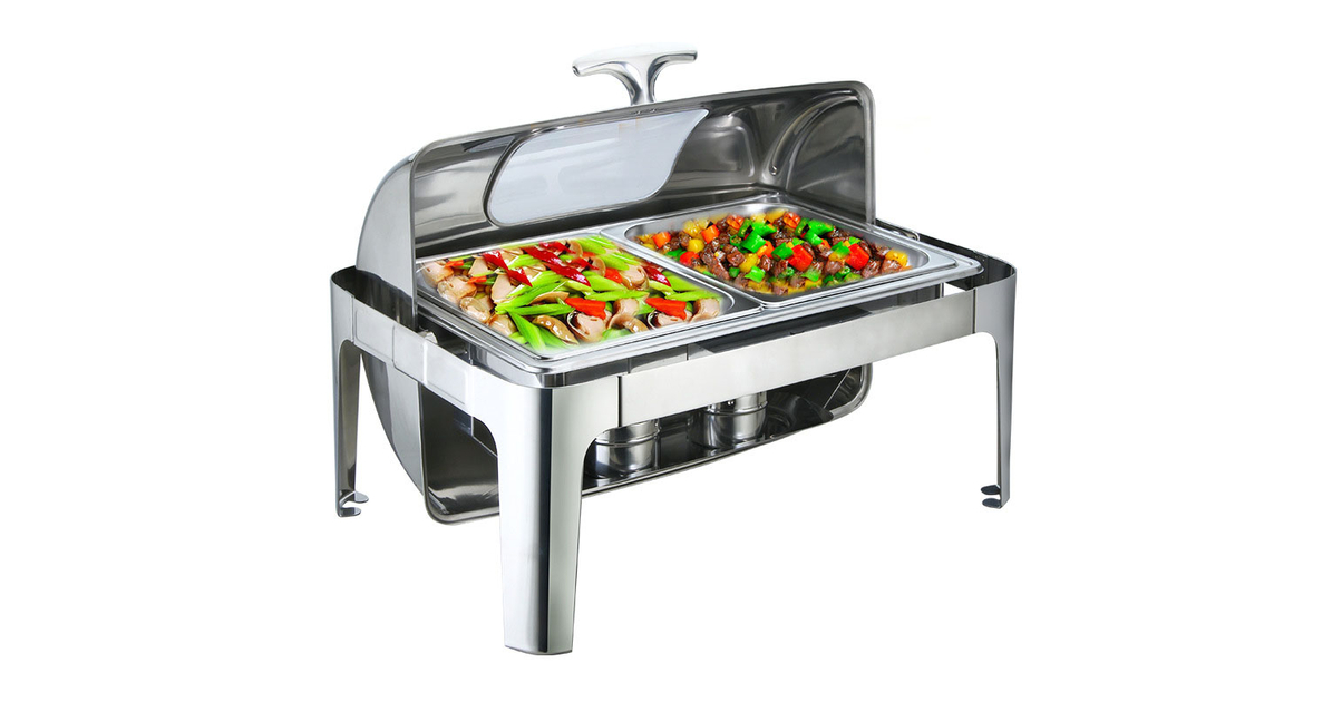 Serveur de buffet chauffe-plats électrique 400 W pour les fêtes avec Serveur de buffet chauffe-plats électrique 400 W pour les fêtes avec