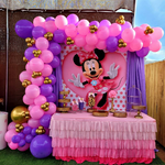 Ballons-Disney-Minnie-Mouse-en-aluminium-guirlande-Kit-d-arche-ballons-en-Latex-rose-or-fournitures