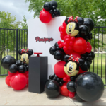 Ballons-Disney-Minnie-Mouse-en-aluminium-guirlande-Kit-d-arche-ballons-en-Latex-rose-or-fournitures