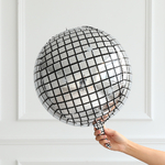 Ballons-Disco-argent-s-en-aluminium-137-pi-ces-guirlande-en-arc-Globos-en-m-tal