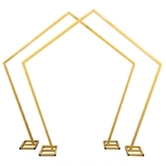 Arc-Hexagonal-en-fer-forg-pour-mariage-tag-re-en-or-support-pour-fleurs-d-cor