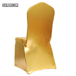 Housse-de-chaise-lastique-bronzante-6-pi-ces-lot-tissu-m-tallique-en-Spandex-or-argent