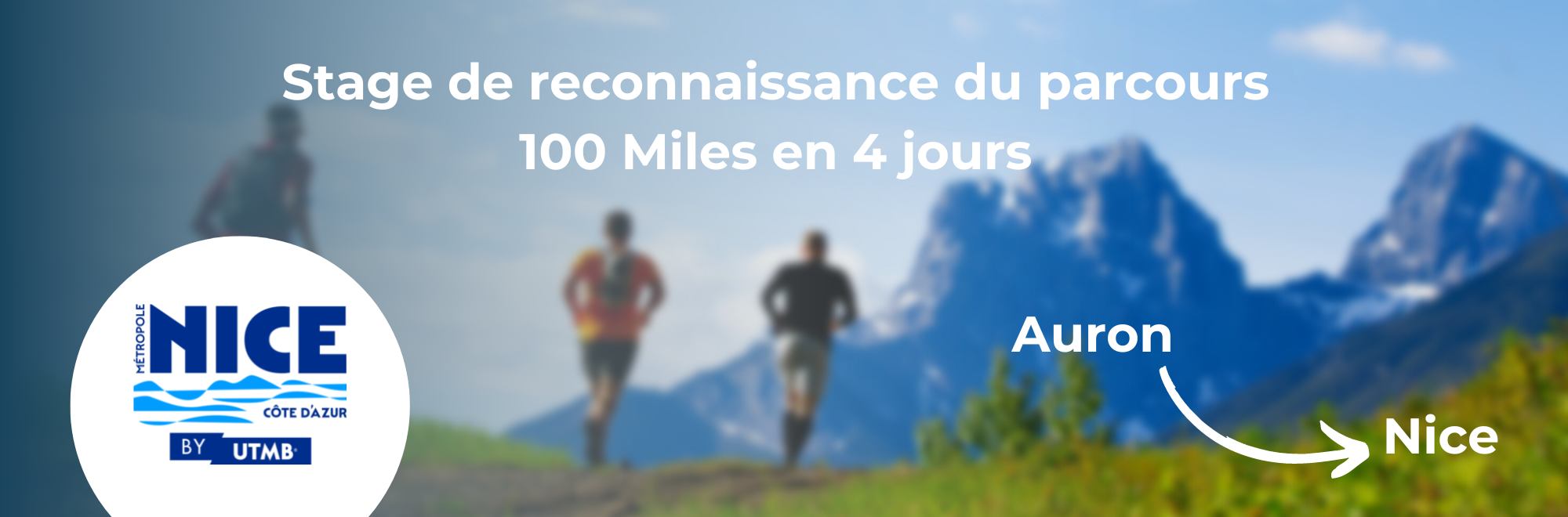 Des coureurs de trail qui court sur le Nice by UTMB de Auron à Nice