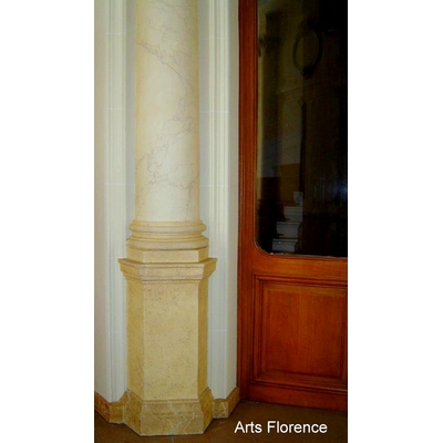 colonne faux marbre
