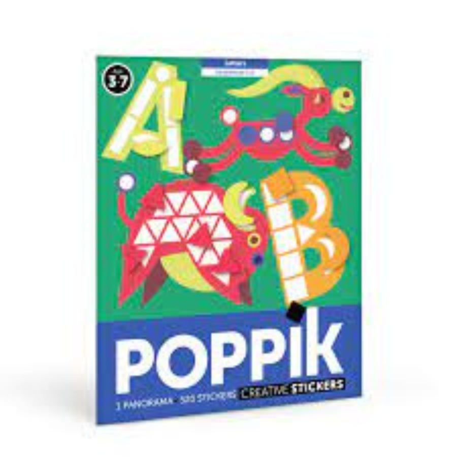 POPPIK Panorama lettres de A à Z 520 Stickers