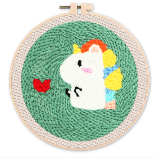 Punch Needle Licorne