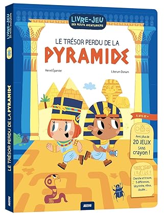 AUZOU Livre jeux des petits aventuriers le trésor perdu de la pyramide