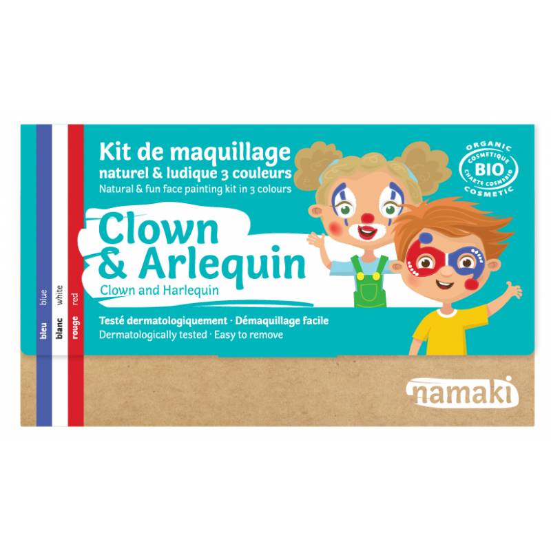 NAMAKI Kit Maquillage Clown et Arlequin