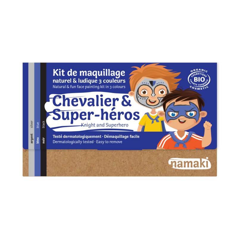 NAMAKI Kit Maquillage Chevalier et Super Héros