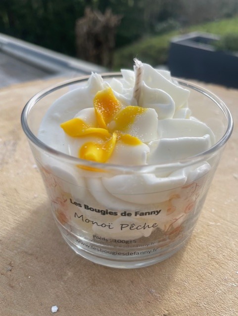 Bougie MonoÏ Pêche 120g