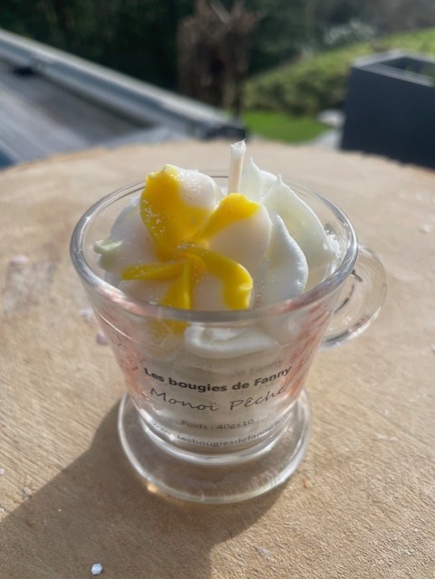 Bougie MonoÏ Pêche 40g