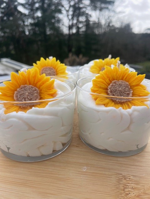 Bougie Coeur de Tournesol 120g