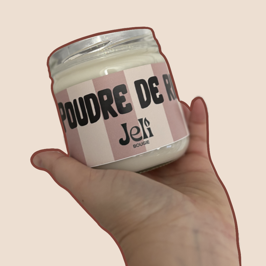 Bougie Poudre de riz Jelibougie
