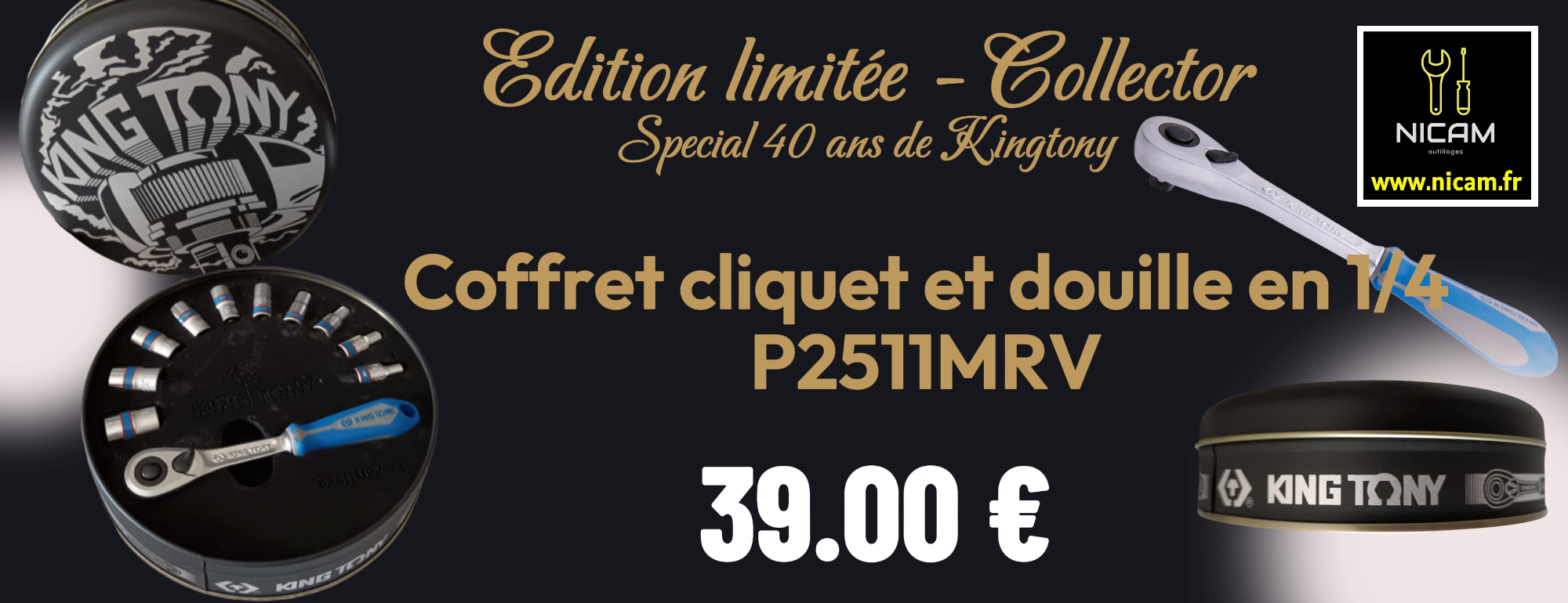 COFFRET ANNIVERSAIRE KINGTONY P2511MRV