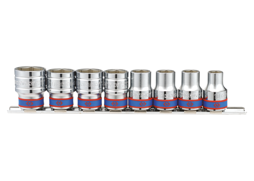 CASOMAN Organisateur de douilles ABS 6 pièces, 1/4 po, 3/8 po, 1/2 po