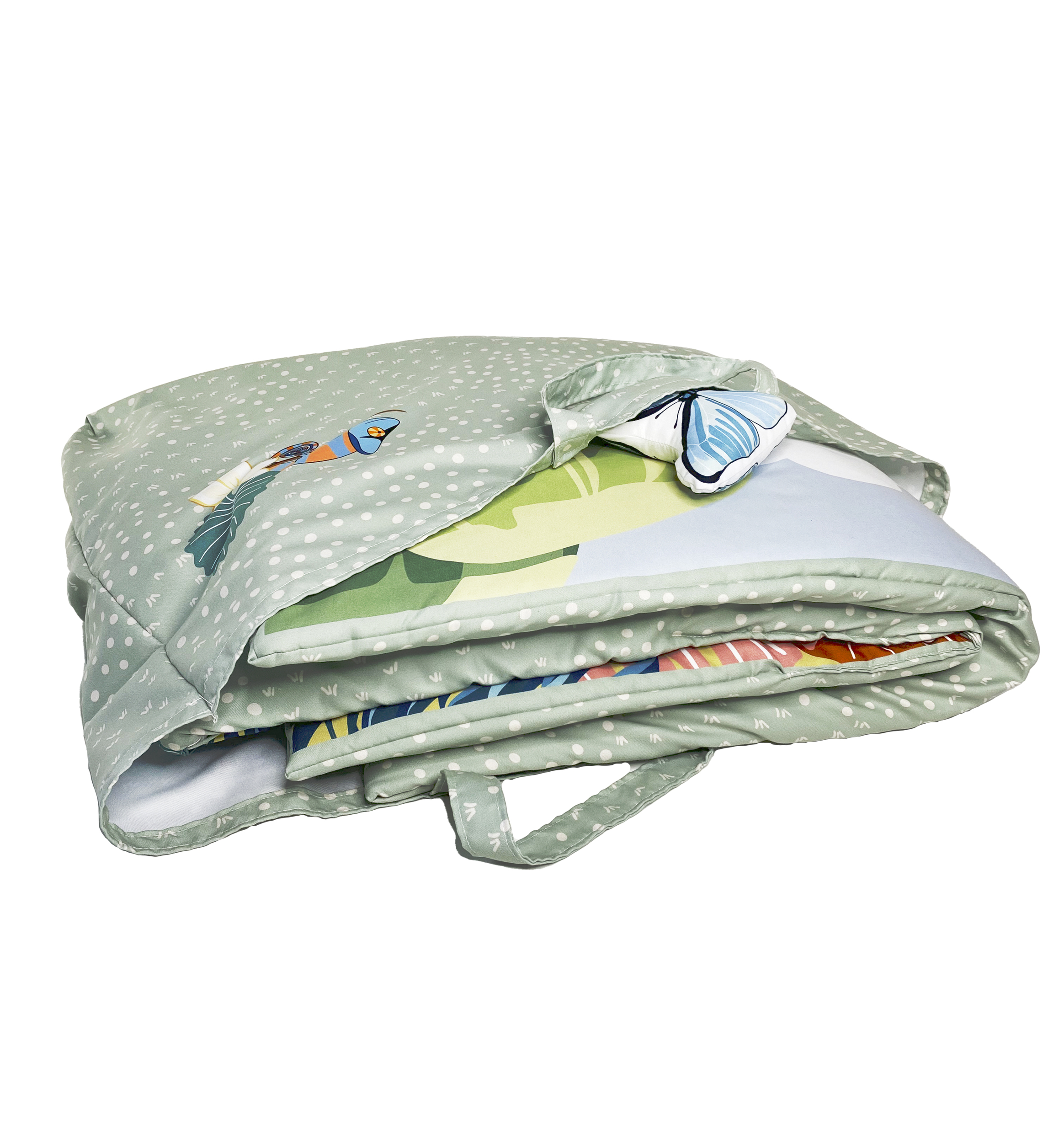 Tapis déveil Jungle avec son tote bag assorti