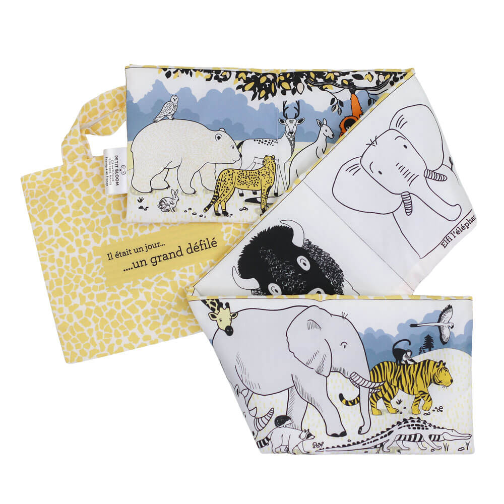 livre-tbébé-tissu-grand-défile-petit-bloom-