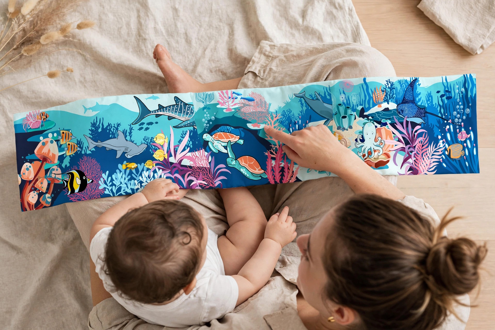 livre tissu eveil bebe