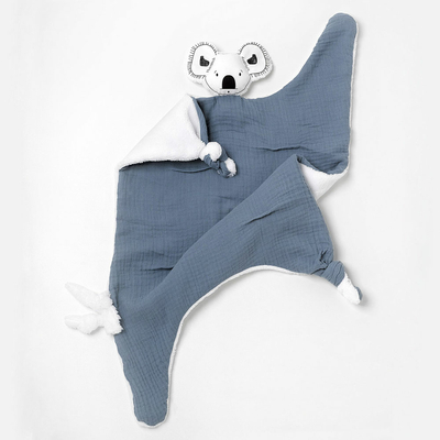 Doudou bébé personnalisé, Koala bleu gris