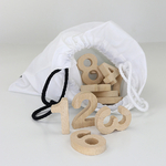 Jeu des chiffres en bois naturel