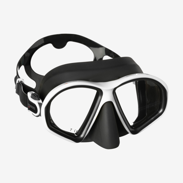 masque de plongée progressif  sealhouette-white-black
