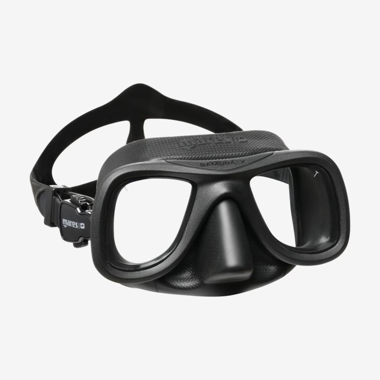 masque de plongée progressif mares samurai-x-black