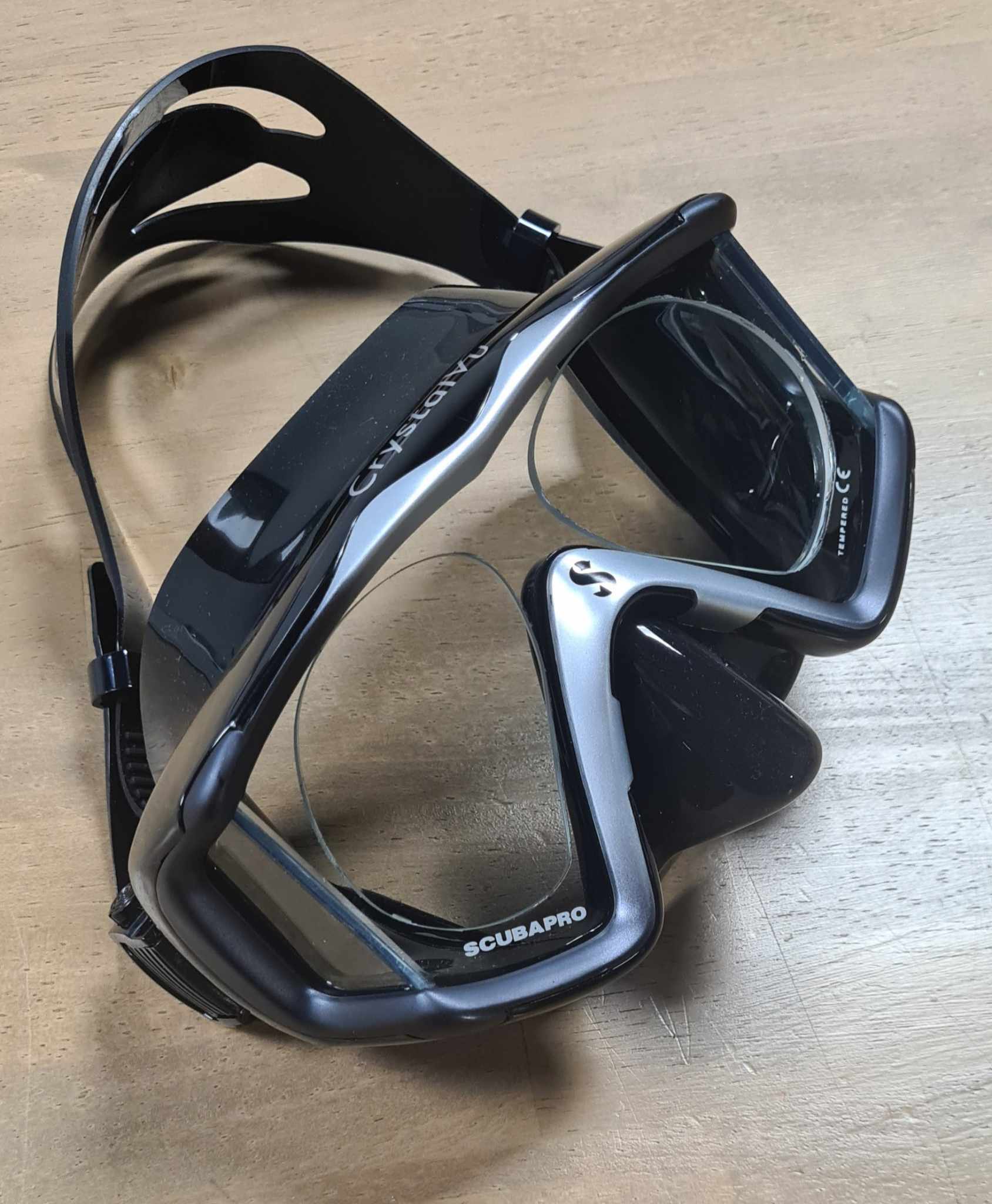 scubapro crystalvu à la vue noir